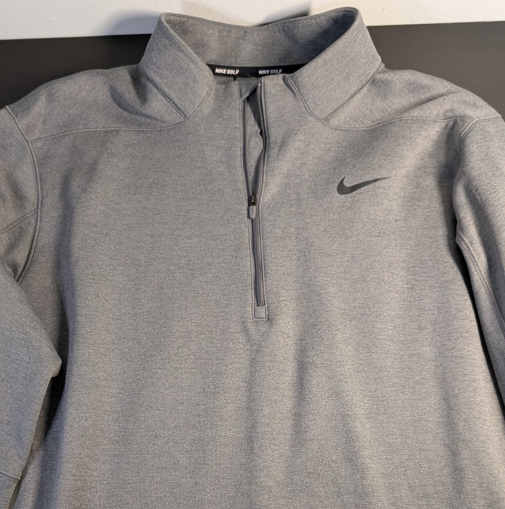 Nike Gray Quarter-Zip Pullover